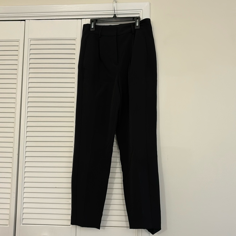 Express black straight legged trousers size 6